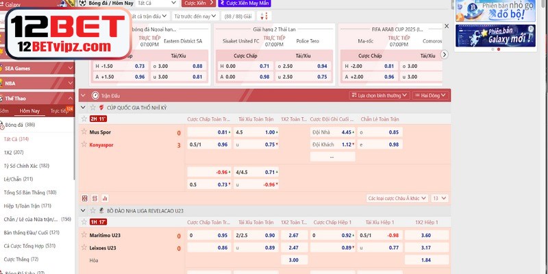 12BET có lừa đảo không đánh giá qua trò chơi 