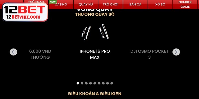 Các sự kiện quà tặng và vòng quay may mắn mang đến trải nghiệm giải trí thú vị