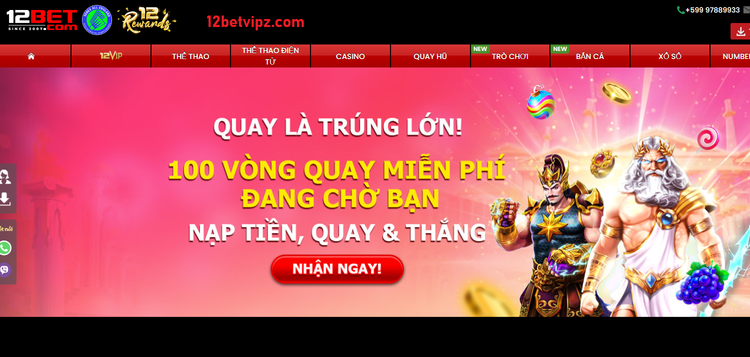 Nền tảng được đánh giá cao 12bet